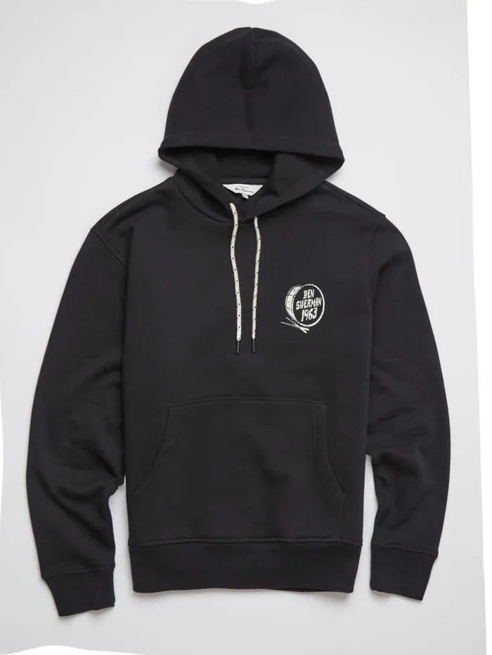 Ben Sherman Sweatshirts and Hoodies Men Big Drum Graphic Hoodie