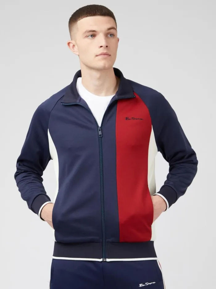 Ben Sherman Sweatshirts and Hoodies Men Signature Colorblock Track Jacket