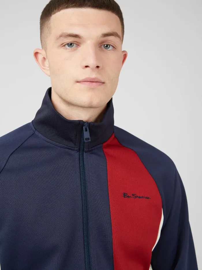 Ben Sherman Sweatshirts and Hoodies Men Signature Colorblock Track Jacket Ben Sherman Sweatshirts and Hoodies Men Signature Colorblock Track Jacket