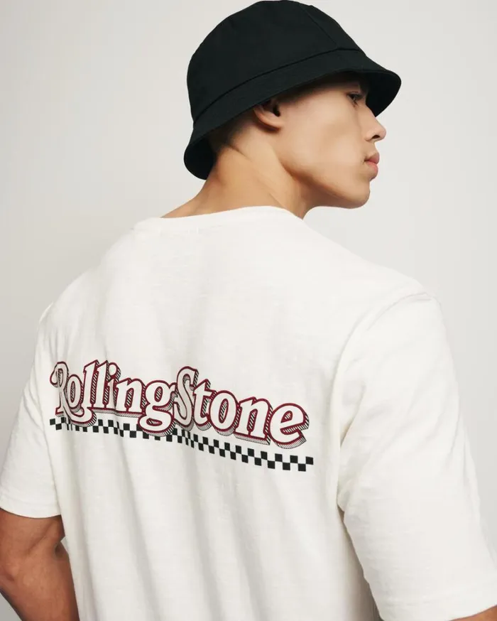 Ben Sherman TShirts and Graphic Tees Men Rolling Stone Graphic Tee 8211 Ivory