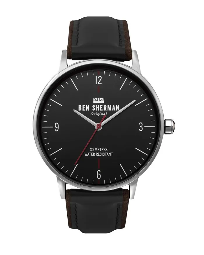 Ben Sherman Watches Men Portobello Dandy Watch 8211 BlackBlackSilver