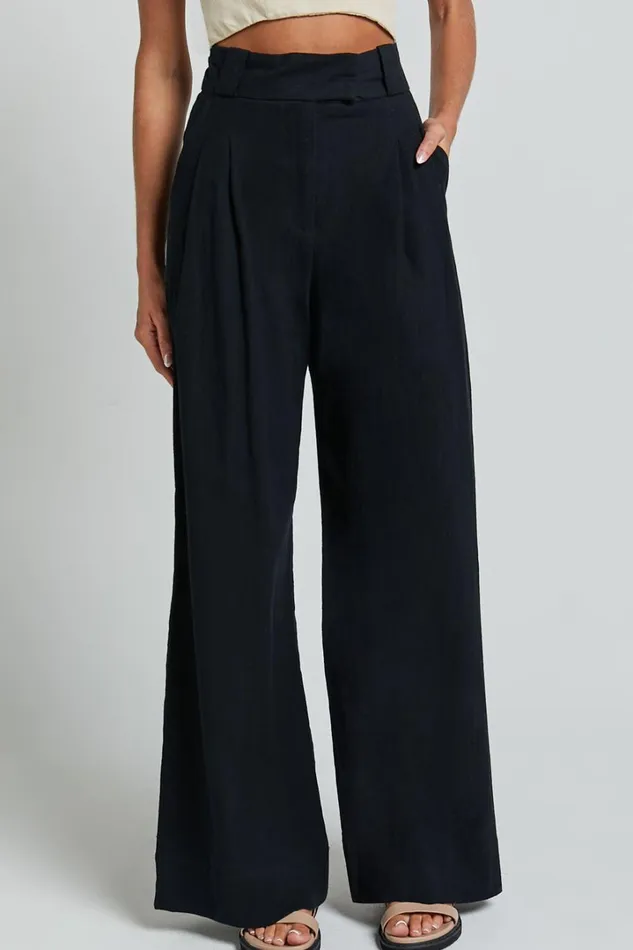 Bette Pants 8211 High Waisted Wide Leg Pants In Black Women Showpo Pants