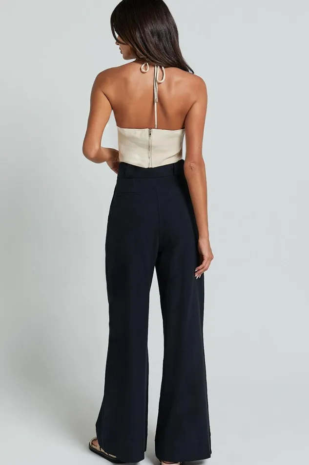 Bette Pants 8211 High Waisted Wide Leg Pants In Black Women Showpo Pants