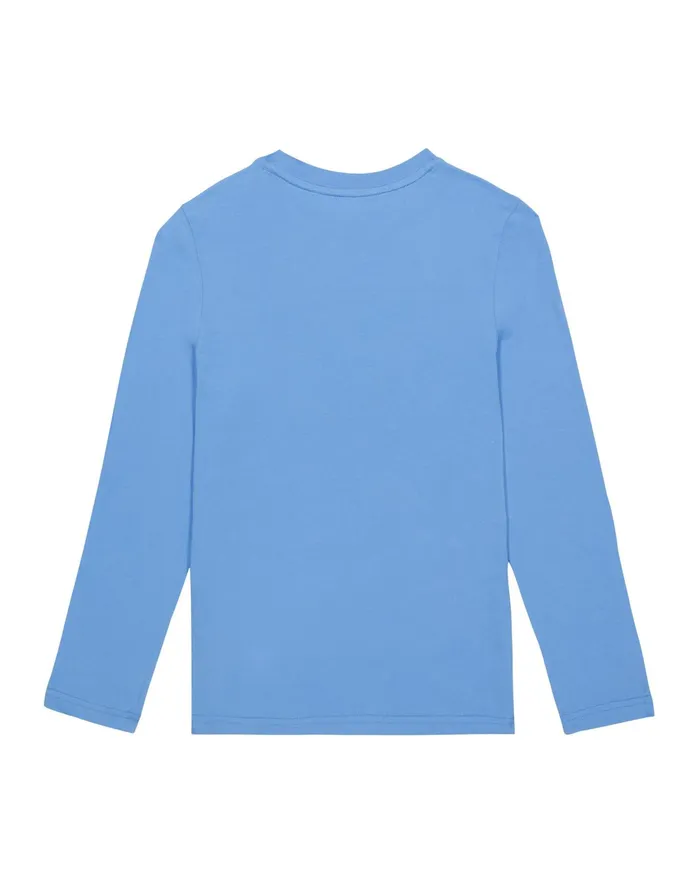 Big Kids039 LongSleeve TShirt Running C Logo Swiss Blue Kids Champion TShirts