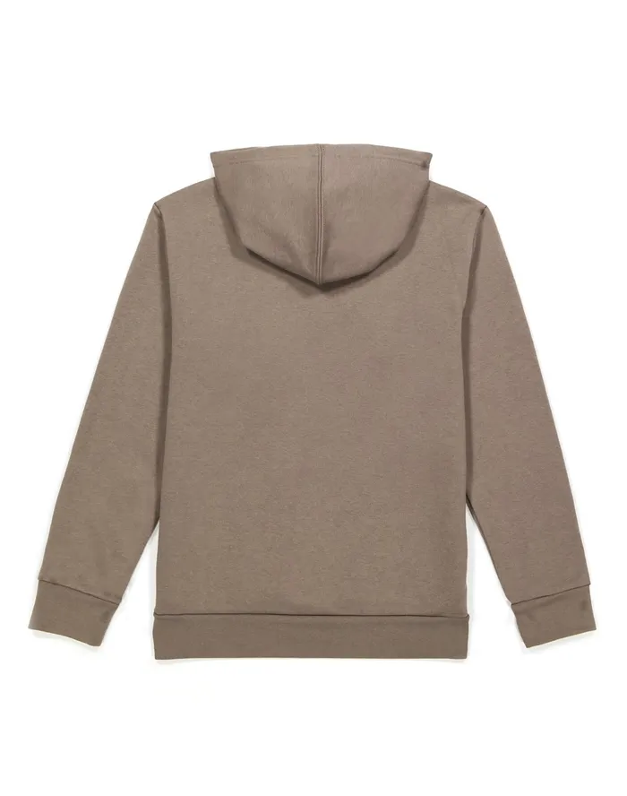 Big Kids039 Powerblend Hoodie Classic Script Logo Sandalwood Grey Kids Champion Hoodies and Sweatshirts