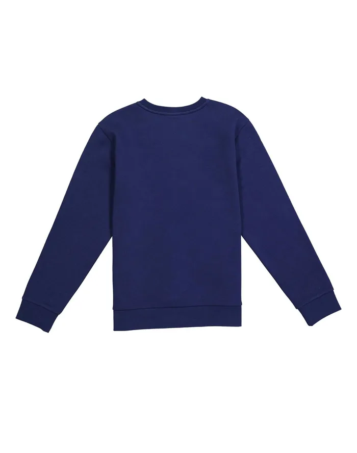 Big Kids Powerblend Crew Classic Script Logo Athletic Navy Kids Champion Hoodies and Sweatshirts