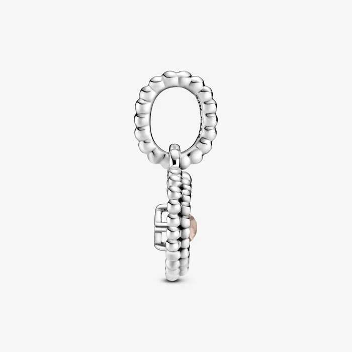 Birthstone Charms Women Pandora June Birthstone Heart Dangle Charm Pink