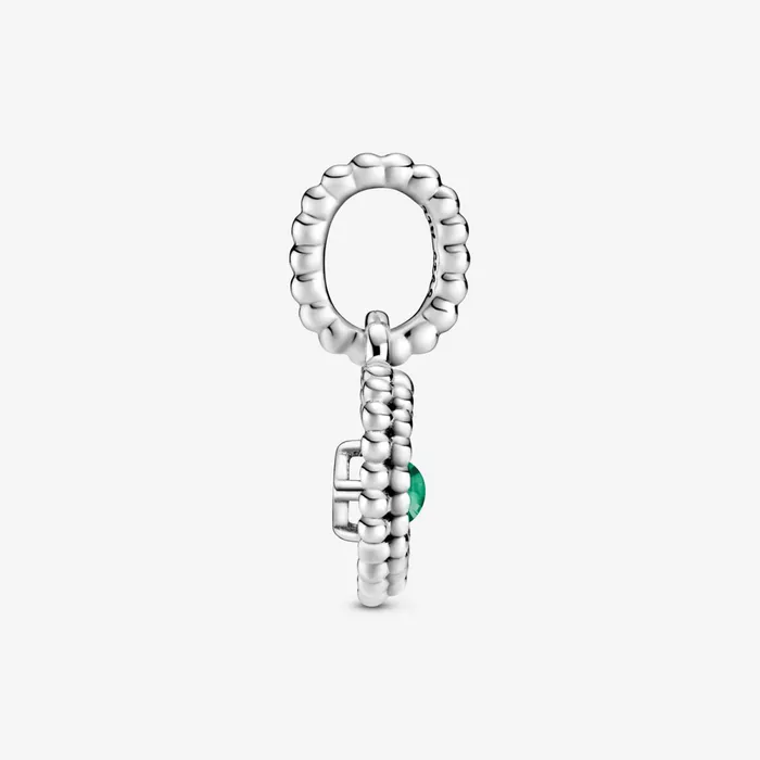 Birthstone Charms Women Pandora May Birthstone Heart Dangle Charm Green