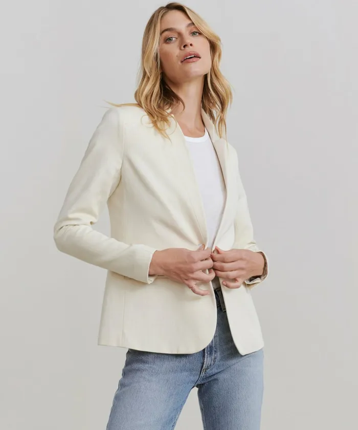 Blazers Women Jenni Kayne Boy Blazer Cream
