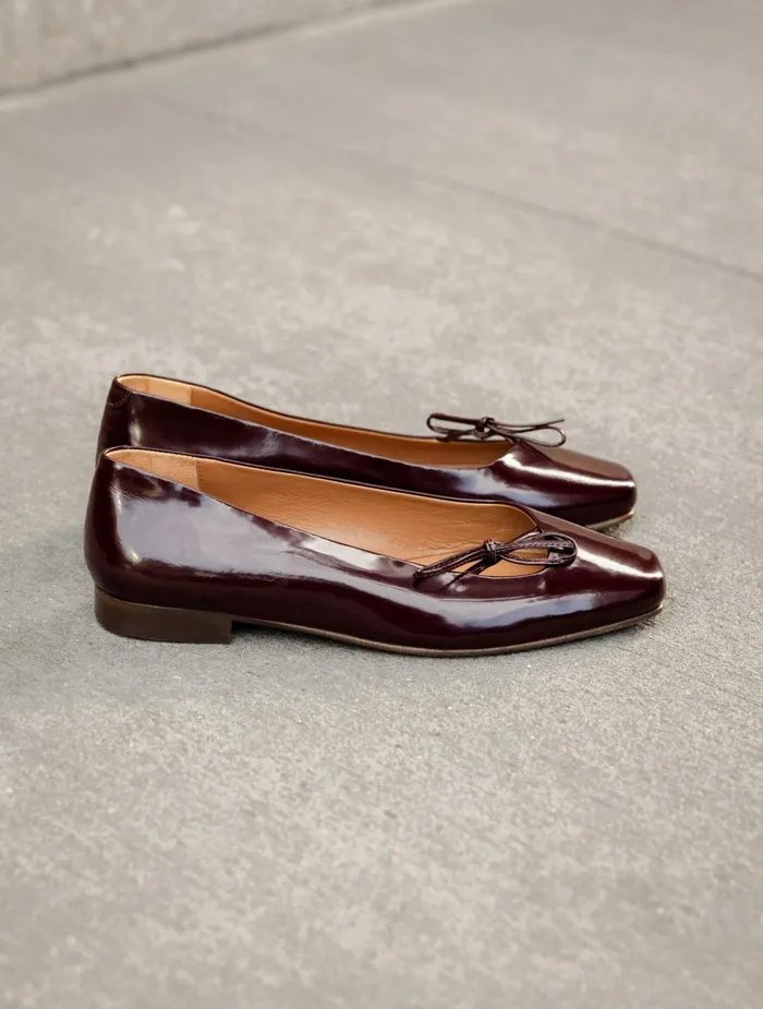 Bobbies Ballet Flats Carry Cherry Brandy 8211 Women