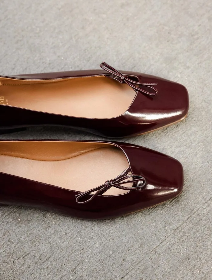 Bobbies Ballet Flats Carry Cherry Brandy 8211 Women