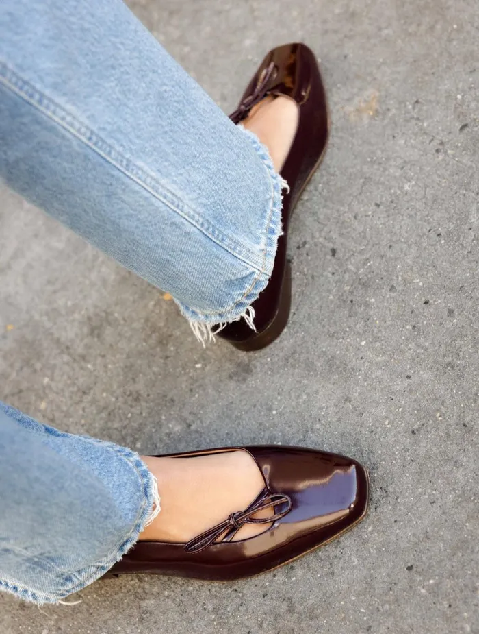 Bobbies Ballet Flats Carry Cherry Brandy 8211 Women