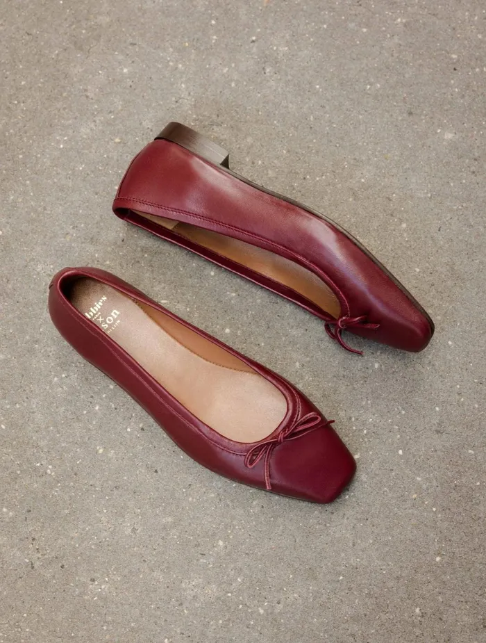 Bobbies Ballet Flats Charlotte Garnet 8211 Women