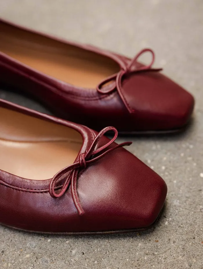 Bobbies Ballet Flats Charlotte Garnet 8211 Women