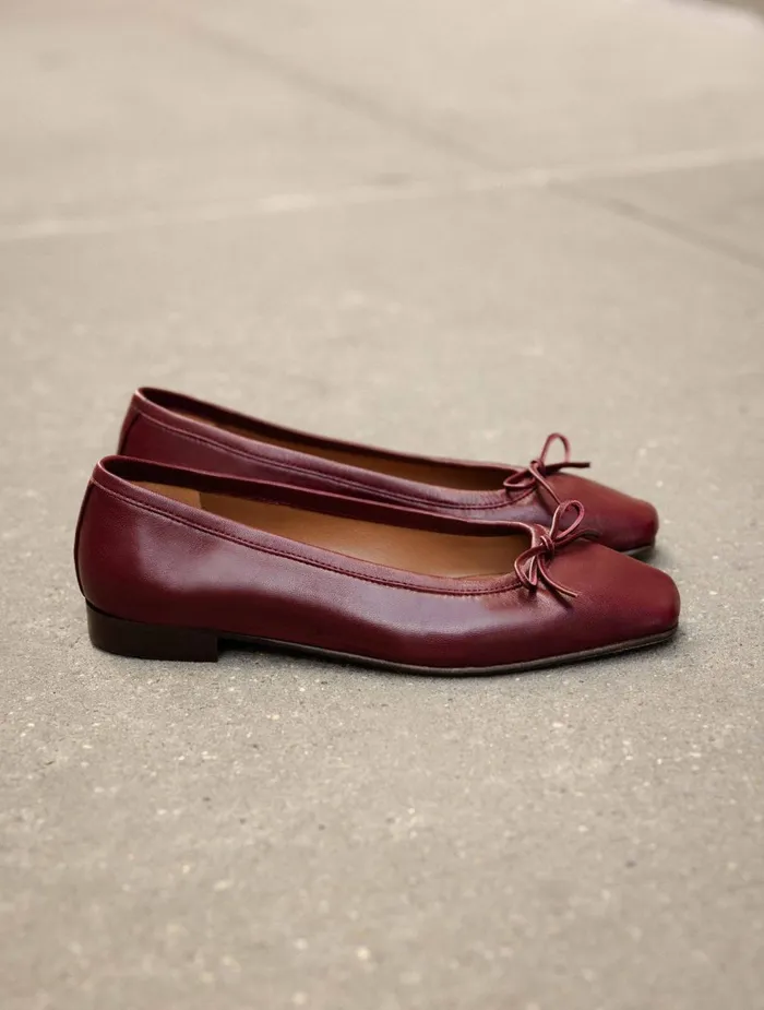 Bobbies Ballet Flats Charlotte Garnet 8211 Women
