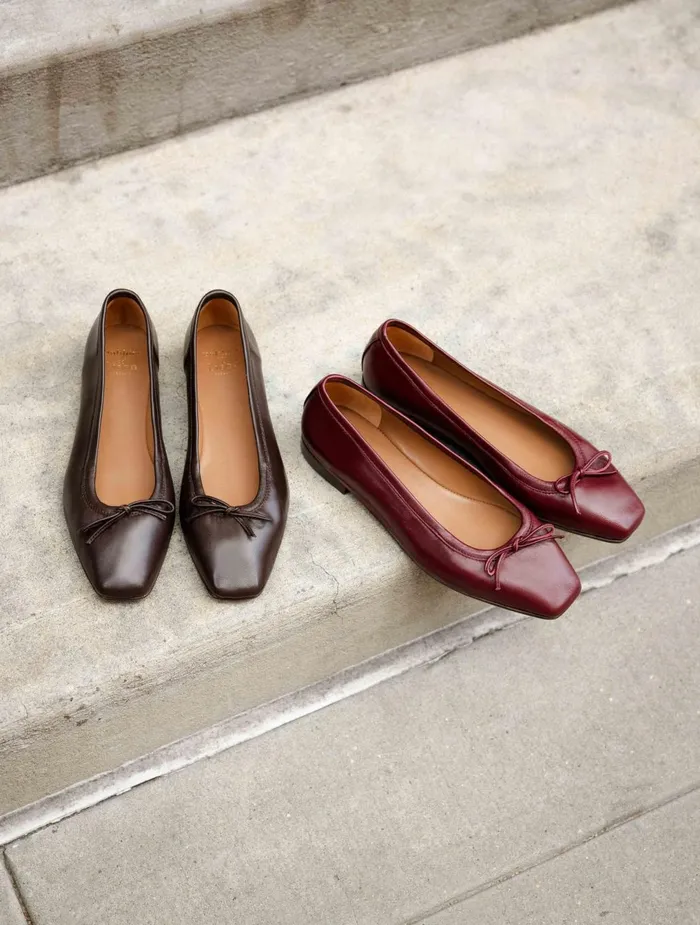 Bobbies Ballet Flats Charlotte Garnet 8211 Women