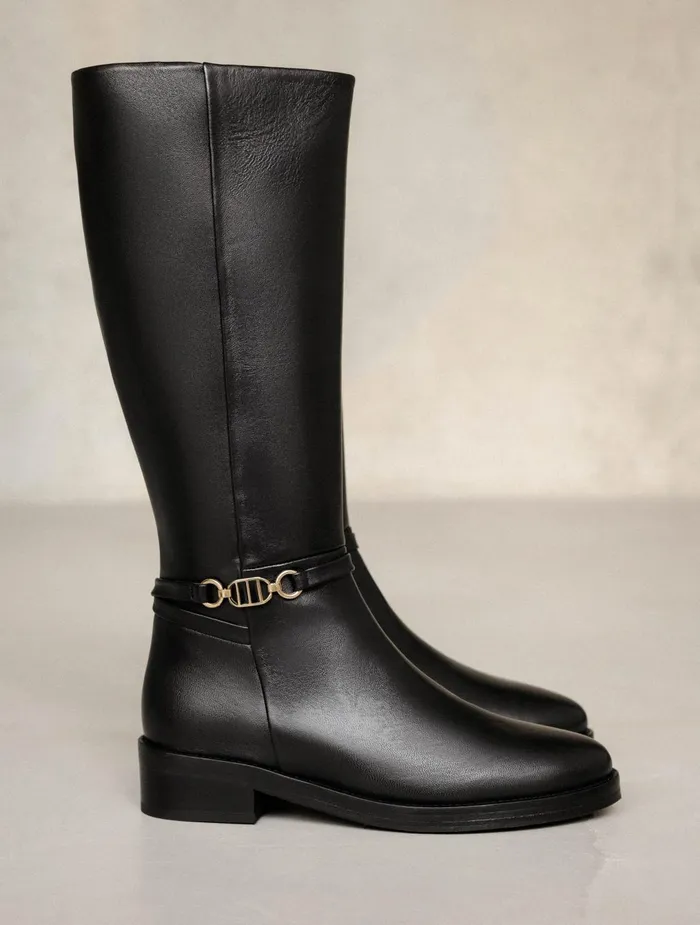 Bobbies Knee High Boots Bianca Passion Black 8211 Women