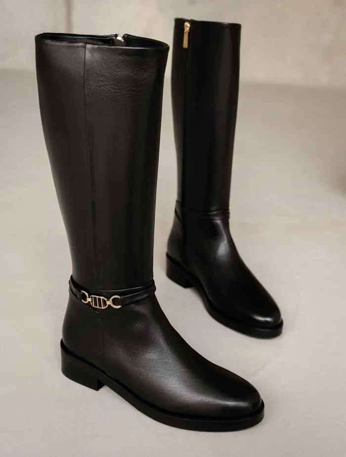 Bobbies Knee High Boots Bianca Passion Black 8211 Women