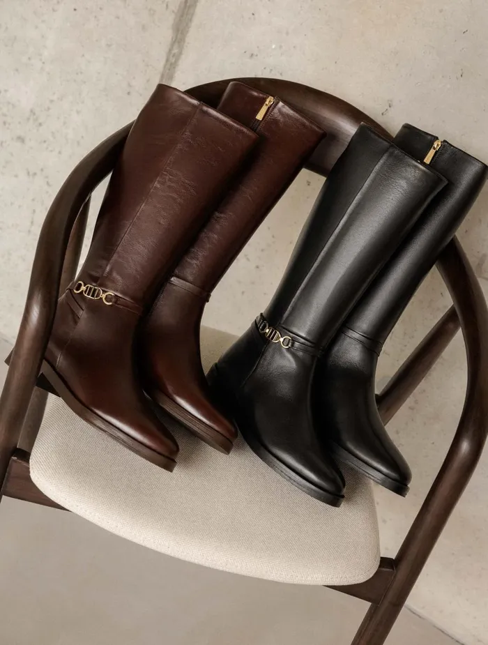 Bobbies Knee High Boots Bianca Passion Black 8211 Women