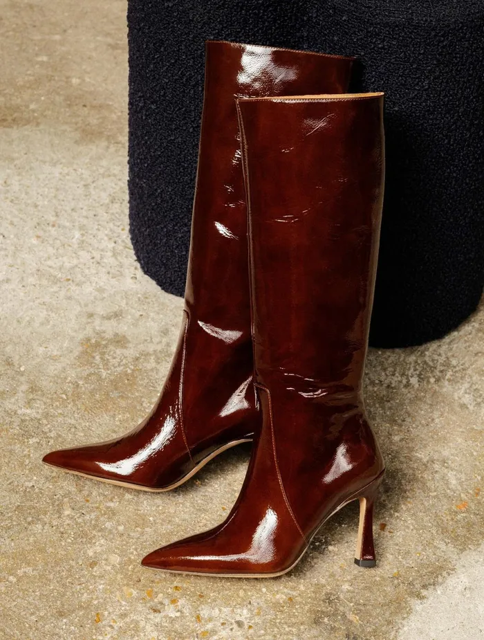 Bobbies Knee High Boots Clarisse Ganache 8211 Women