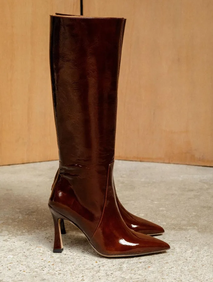 Bobbies Knee High Boots Clarisse Ganache 8211 Women
