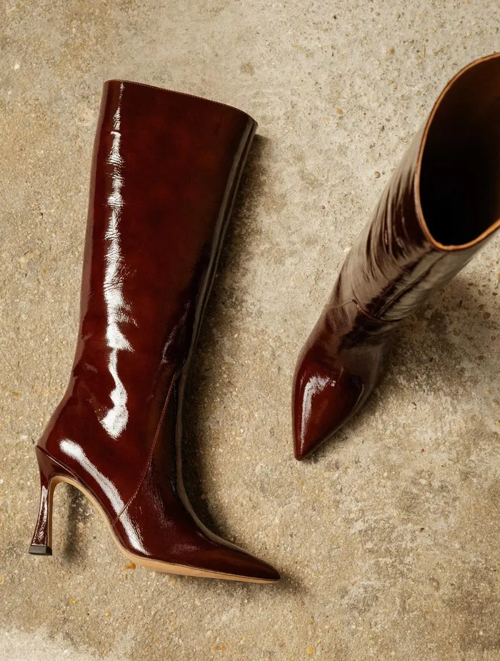 Bobbies Knee High Boots Clarisse Ganache 8211 Women