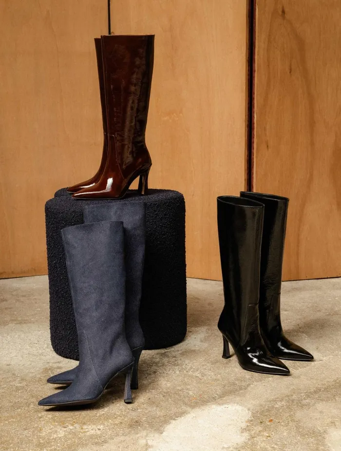 Bobbies Knee High Boots Clarisse Ganache 8211 Women