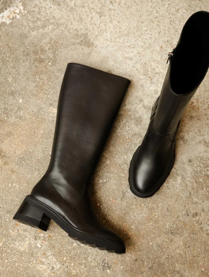 Bobbies Knee High Boots Enora Passion Black 8211 Women