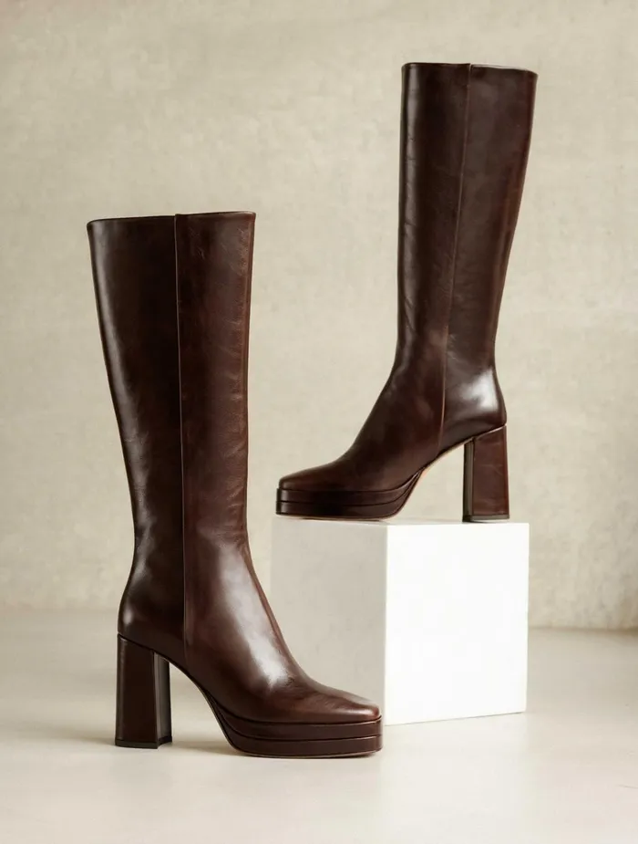 Bobbies Knee High Boots Millie Irish Coffee 8211 Women