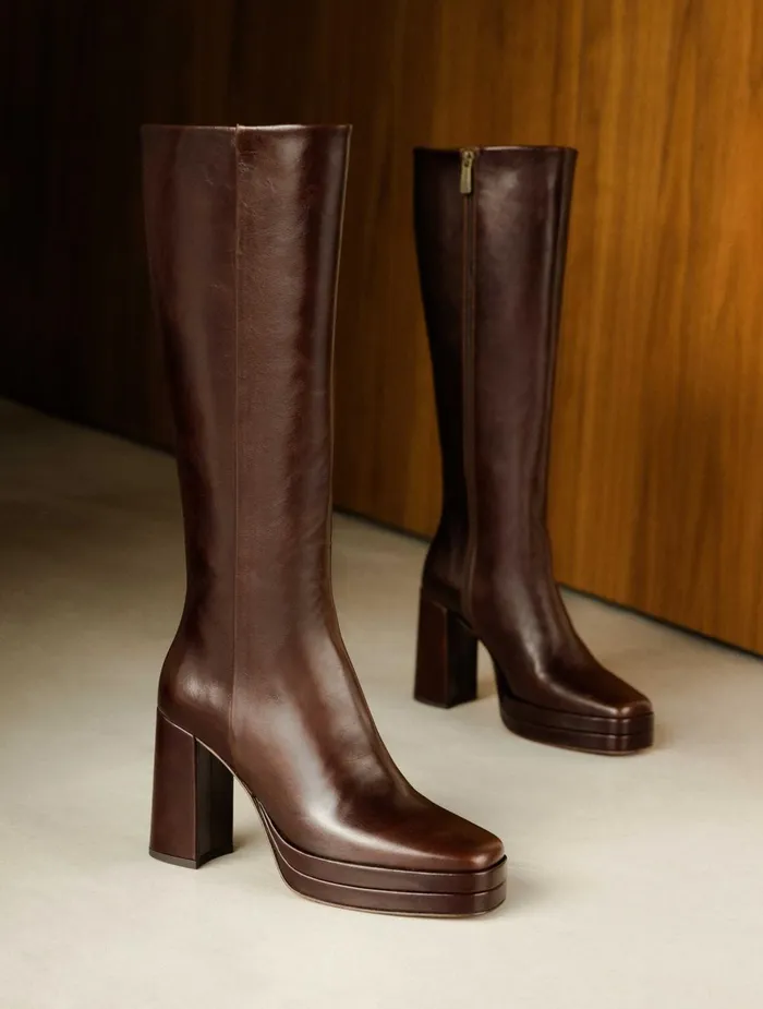Bobbies Knee High Boots Millie Irish Coffee 8211 Women