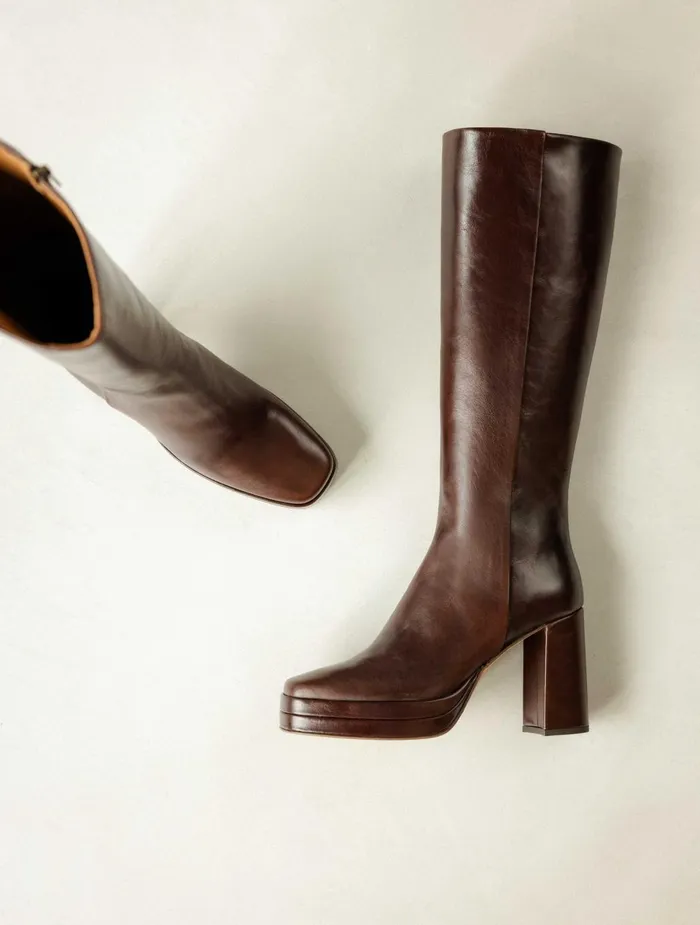 Bobbies Knee High Boots Millie Irish Coffee 8211 Women