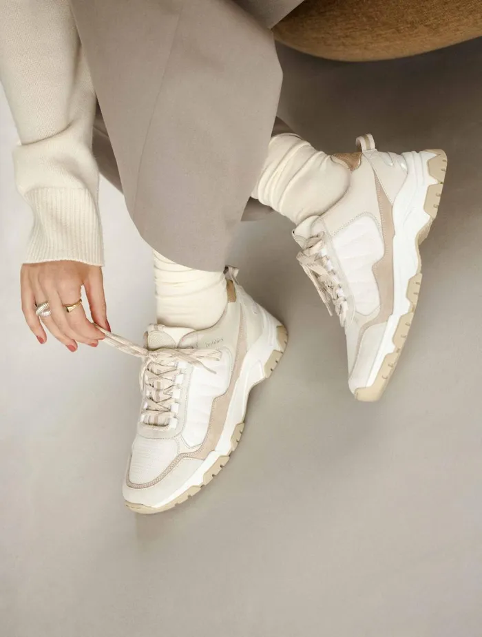 Bobbies Sneakers Kiwa White and Papyrus 8211 Women