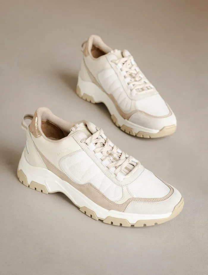 Bobbies Sneakers Kiwa White and Papyrus 8211 Women