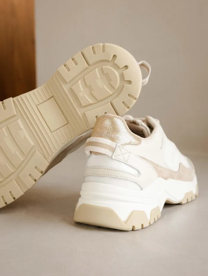 Bobbies Sneakers Kiwa White and Papyrus 8211 Women