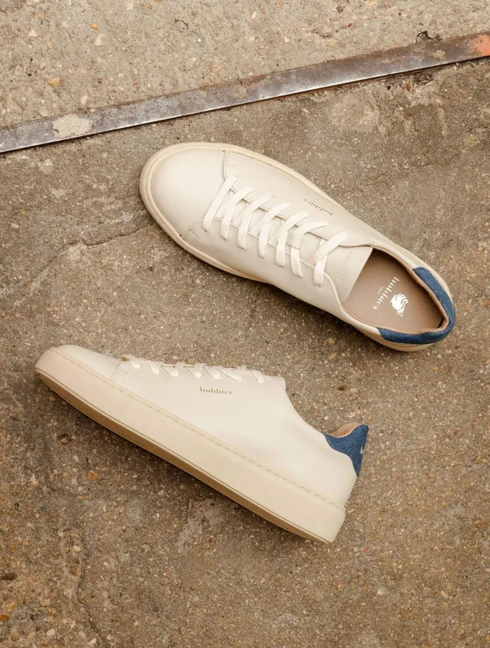 Bobbies Sneakers Sanna Off White and Stone Denim 8211 Women