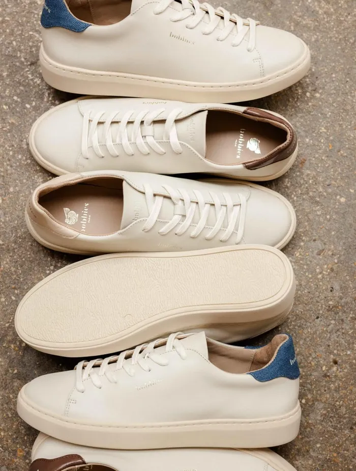 Bobbies Sneakers Sanna Off White and Stone Denim 8211 Women