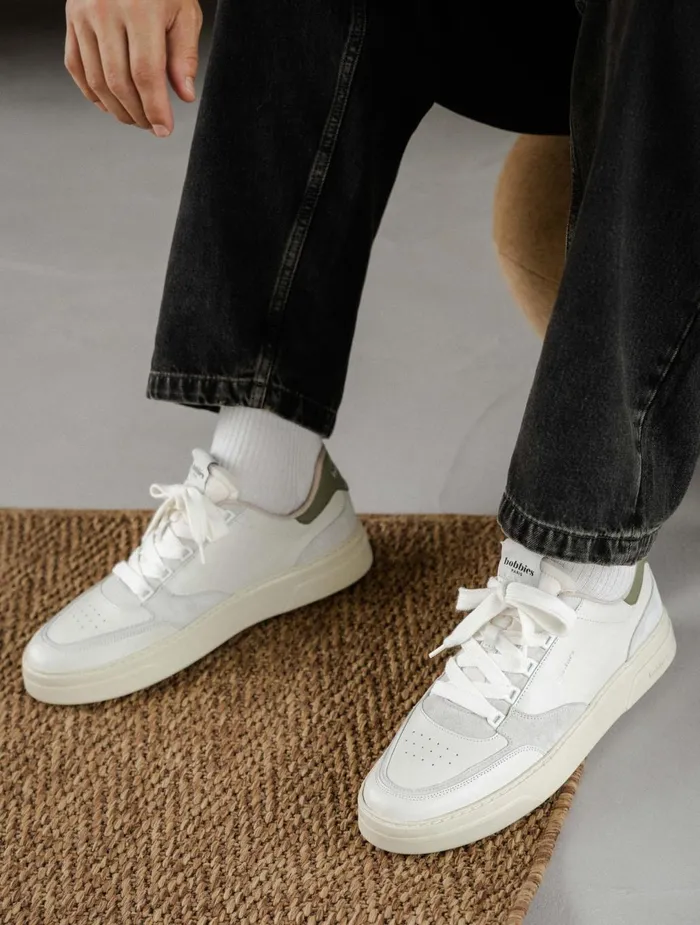 Bobbies Sneakers Thanassi Off White and Rosemary 8211 Men