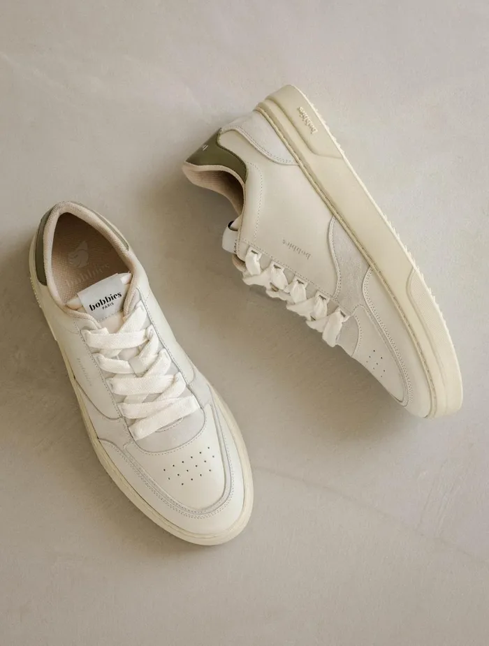 Bobbies Sneakers Thanassi Off White and Rosemary 8211 Men