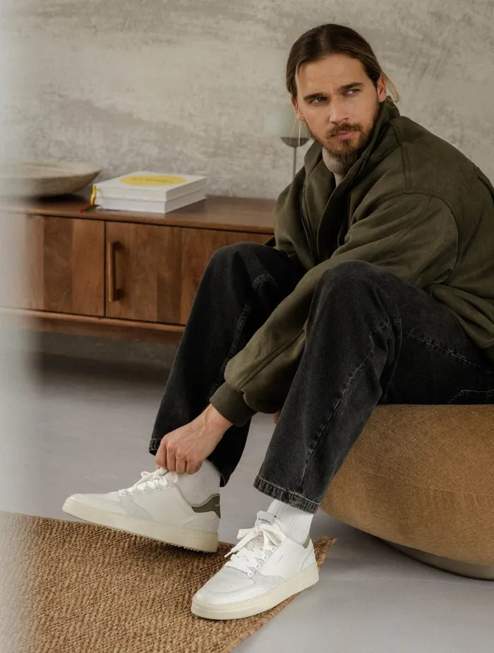 Bobbies Sneakers Thanassi Off White and Rosemary 8211 Men