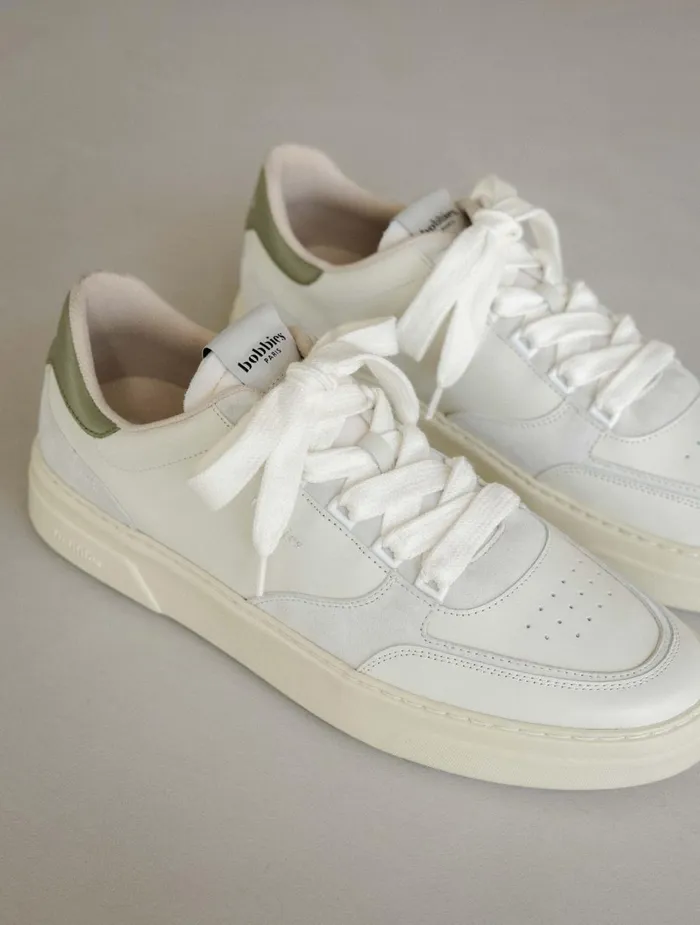 Bobbies Sneakers Thanassi Off White and Rosemary 8211 Men