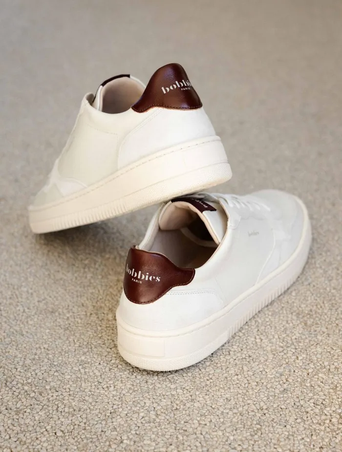 Bobbies Sneakers Travis Off White and Turkish Coffee 8211 Men