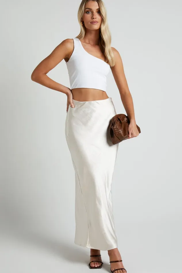 Bonny Top 8211 One Shoulder Crop Top In White Women Showpo Curve Clothes