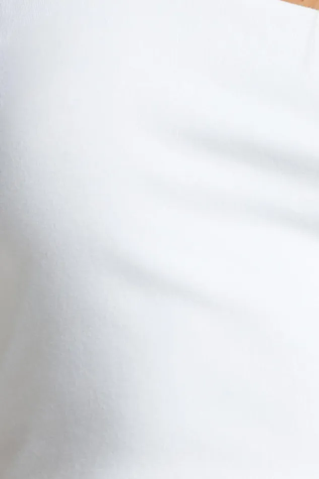 Bonny Top 8211 One Shoulder Crop Top In White Women Showpo Curve Clothes