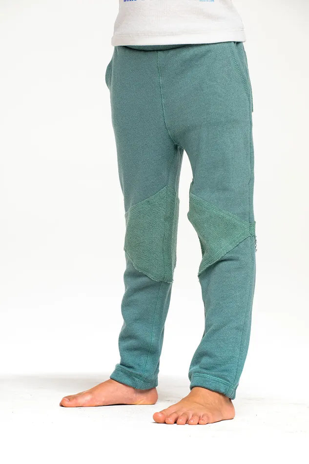Bottoms Chaser Brand Boys Linen French Terry Blocked Reverse Panel Easy Jogger