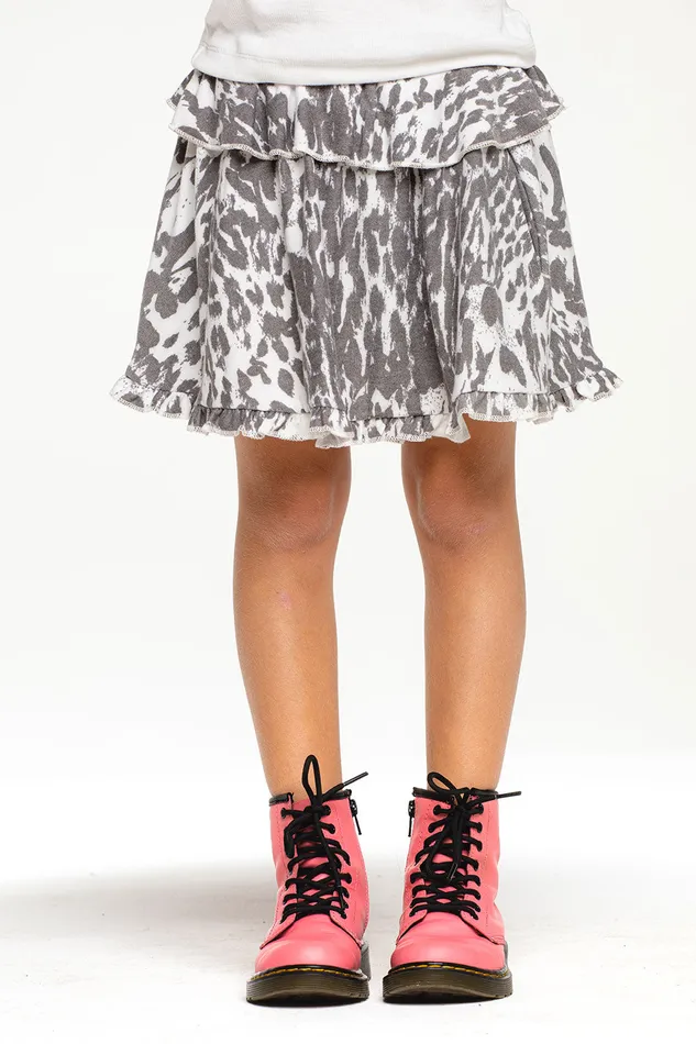 Bottoms Chaser Brand Girls RPET Cozy Knit Ruffle Skort
