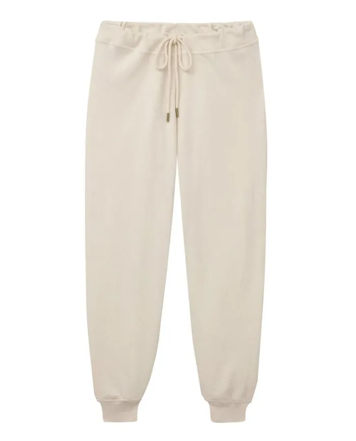 Bottoms Women039s The Great The Cropped Sweatpant Washed White