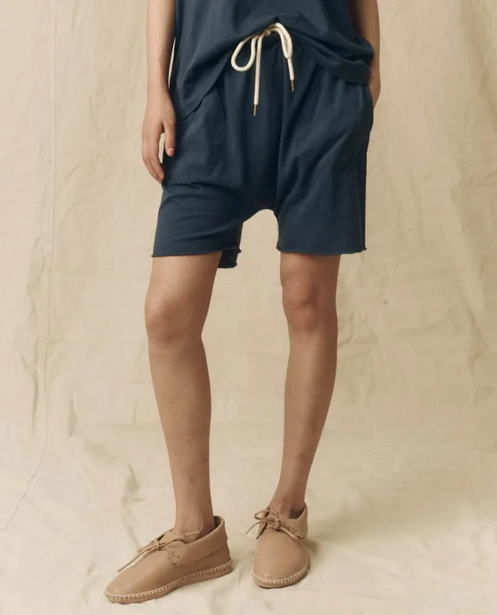Bottoms Women039s The Great The Jersey Jogger Short Nautical Navy