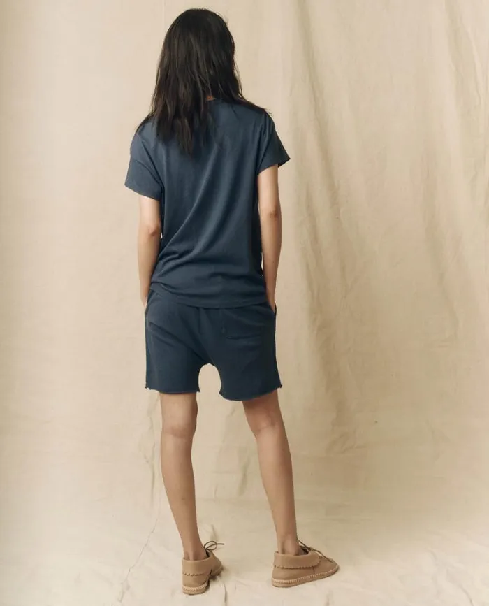Bottoms Women039s The Great The Jersey Jogger Short Nautical Navy