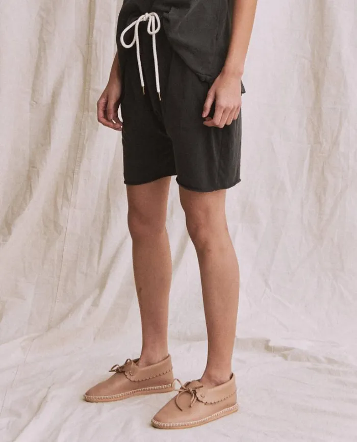 Bottoms Women039s The Great The Jersey Jogger Short Washed Black