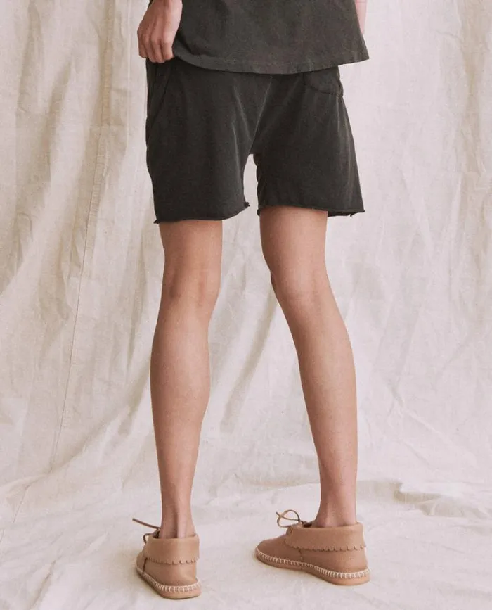 Bottoms Women039s The Great The Jersey Jogger Short Washed Black
